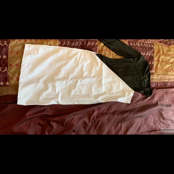 Women’s one shoulder black and white dress - Picture 3 of 5